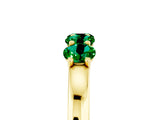Yellow gold Four-Stone Round Emerald Prong-Set Band_23
