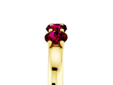 Yellow gold Four-Stone Round Garnet Prong-Set Band_23