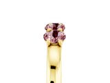 Yellow gold Four-Stone Round Morganite Prong-Set Band_23