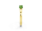 Yellow gold Four-Stone Round Peridot Prong-Set Band_20