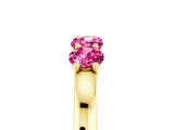 Yellow gold Four-Stone Round Pink Sapphire Prong-Set Band_23