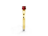 Yellow gold Four-Stone Round Ruby Prong-Set Band_20