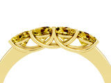 Yellow gold Four-Stone Round Yellow Sapphire Prong-Set Band_22