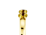 Yellow gold Four-Stone Round Yellow Sapphire Prong-Set Band_23