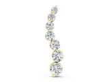 Yellow gold Graduated Round Prong-Set Diamond Pendant_6