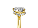 Yellow gold Heart Brilliant Solitaire Engagement Ring with Six-Prong Setting and Classic Band_25