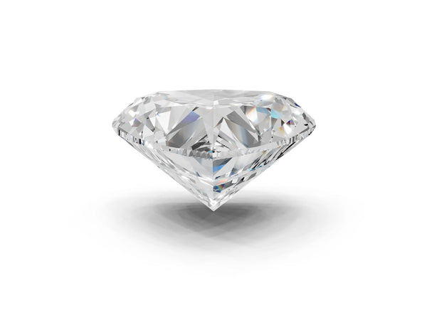 Yellow gold Heart Brilliant Solitaire with Pavé Band and Claw Prong Setting