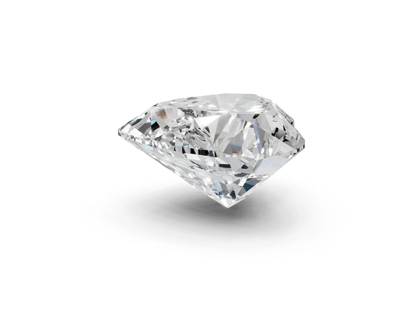 Yellow gold Heart Brilliant Solitaire with Pavé Band and Claw Prong Setting