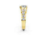 Yellow gold Heart Brilliant Solitaire with Side Stones on a Pave Band and Four-Prong Setting_52