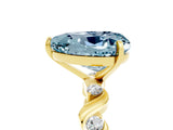 Yellow gold Heart Cut Aquamarine Solitaire Twisted Band with Round  Accents and Prong Setting_17