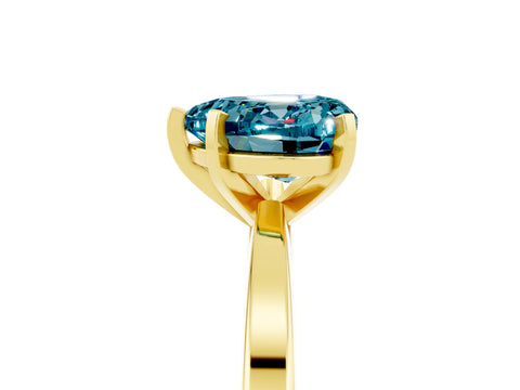 Yellow gold Heart Cut Blue Topaz Solitaire Engagement Ring with Classic Band and Four-Prong Setting_29