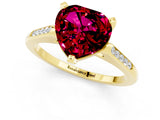 Yellow gold Heart Cut Cut Channel Set Solitaire Engagement Ring with Four-Prong Setting_1