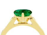 Yellow gold Heart Cut Cut Channel Set Solitaire Engagement Ring with Four-Prong Setting_4