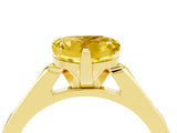 Yellow gold Heart Cut Cut Channel Set Solitaire Engagement Ring with Four-Prong Setting_4