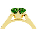 Yellow gold Heart Cut Cut Channel Set Solitaire Engagement Ring with Four-Prong Setting_4