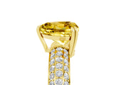 Yellow gold Heart Cut Cut Diamond Milgrain Marquise Band with Prong Setting_5