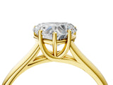 Yellow gold Heart Cut Cut Diamond Solitaire Engagement Ring with Tapered Plain Band and Four-Prong Setting_19