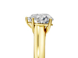 Yellow gold Heart Cut Cut Diamond Solitaire Engagement Ring with Tapered Plain Band and Four-Prong Setting_20