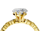 Yellow gold Heart Cut Diamond Ring with Marquise and Round with Yellow Sapphire side stone Side Stones and Four-Prong Setting_28