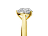 Yellow gold Heart Cut Diamond Solitaire Engagement Ring with Cathedral Setting and Four-Prong Mount_97