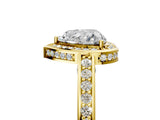 Yellow gold Heart Cut Halo Pave Split Shank Prong Setting Ring_37
