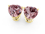 Yellow gold Heart Cut Morganite Stud Earrings_19