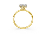 Yellow gold Heart Cut Solitaire Engagement Ring with Four-Prong Setting and Classic Band_42