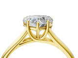 Yellow gold Heart Cut Solitaire Engagement Ring with Tapered Band and Four-Prong Setting_7