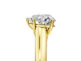 Yellow gold Heart Cut Solitaire Engagement Ring with Tapered Band and Four-Prong Setting_8