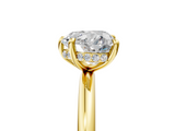Yellow gold Heart Cut Solitaire Ring with Thin Band and Four-Prong Setting_41