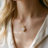 Yellow gold Heart-Shaped Diamond Solitaire Pendant with Four-Prong Setting_33