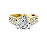 Yellow gold Heart Solitaire Channel-Set Diamond Engagement Ring with Four-Prong Setting_32