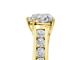Yellow gold Heart Solitaire Channel-Set Diamond Engagement Ring with Four-Prong Setting_37