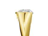 Yellow gold Heart Solitaire Tension Set Diamond Ring_25