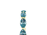 Yellow gold Marquise Blue Topaz Prong Set Half-Eternity Band_11