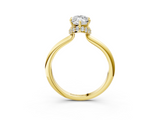 Yellow gold Marquise Brilliant Solitaire Engagement Ring with Six-Prong Setting and Classic Band_23