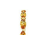 Yellow gold Marquise Citrine Eternity Band with U-Prong Setting_17