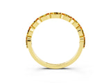 Yellow gold Marquise Citrine Prong Set Half-Eternity Band_9