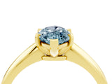 Yellow gold Marquise Cut Aquamarine Solitaire Engagement Ring with Classic Band and Four-Prong Setting_28
