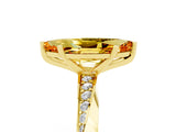 Yellow gold Marquise Cut Citrine Engagement Ring with Side Stone Accents and Four-Prong Setting_65
