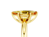 Yellow gold Marquise Cut Citrine Solitaire Engagement Ring with Round Band and Four-Prong Setting_5