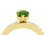Yellow gold Marquise Cut Cut Channel Set Diamond Engagement Ring with Four-Prong Setting_4
