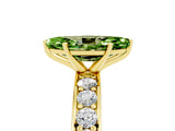 Yellow gold Marquise Cut Cut Channel Set Diamond Engagement Ring with Four-Prong Setting_5