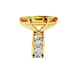 Yellow gold Marquise Cut Cut Channel Set Diamond Engagement Ring with Four-Prong Setting_5