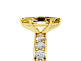 Yellow gold Marquise Cut Cut Channel Set Diamond Engagement Ring with Four-Prong Setting_5