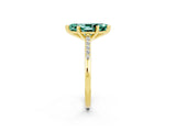 Yellow gold Marquise Cut Cut Channel Set Solitaire Engagement Ring with Four-Prong Setting_2