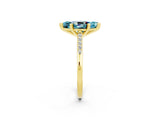 Yellow gold Marquise Cut Cut Channel Set Solitaire Engagement Ring with Four-Prong Setting_2