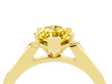 Yellow gold Marquise Cut Cut Channel Set Solitaire Engagement Ring with Four-Prong Setting_4