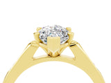 Yellow gold Marquise Cut Cut Channel Set Solitaire Engagement Ring with Four-Prong Setting_4