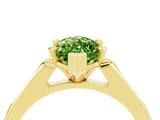 Yellow gold Marquise Cut Cut Channel Set Solitaire Engagement Ring with Four-Prong Setting_4